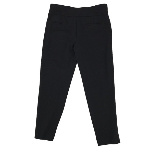 Nanette Lepore Women's Black Flat Front Quality Knit Pull on Dress Pants Size M - Picture 2 of 6